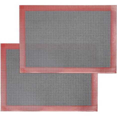 Silikon-Backmatten – perforiert – hitzebeständig bis 260 °C – für Backofen und Herd – 2 Stück (1/5)