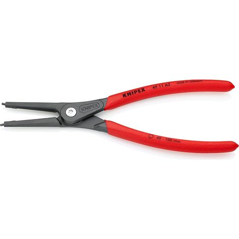 Pince de précision pour Circlips DIN 5254 A - Arbre:40-100mm - Pointes: 2,3mm Droites - Longueur : 225 mm - Très Résistante en Usage Continu, Tête de la pince éfillée SC -49 11 A3 SB (1/5)