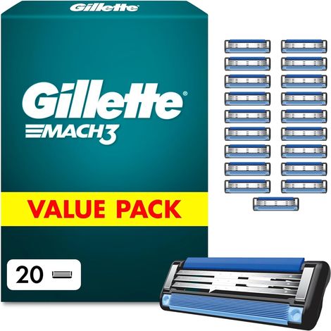 Gillette Mach3 Systemklingen 20er Ersatzklingen