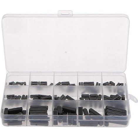 Jeu de 140 clés parallèles à bout rond pour arbre de transmission (8 mm, 10 mm, 12 mm, 16 mm, 20 mm, 25 mm et 30 mm) avec boîte. (1/5)