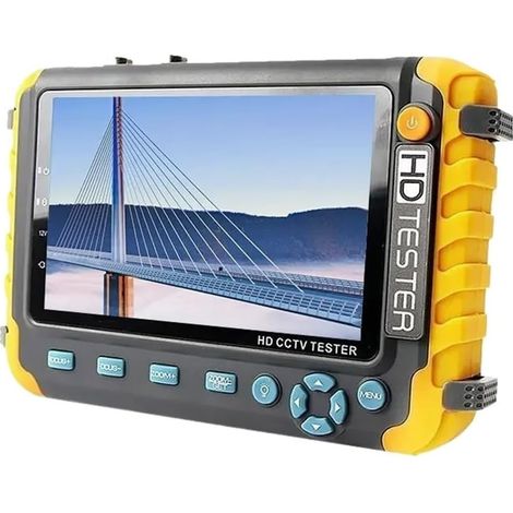 Testeur de caméra 4K IV8W, Moniteur de vidéosurveillance 5 Pouces, testeur de caméra analogique 8MP AHD/CVI/TVI CVBS avec entrée VGA UTP CFTV(8W-EU) (1/5)