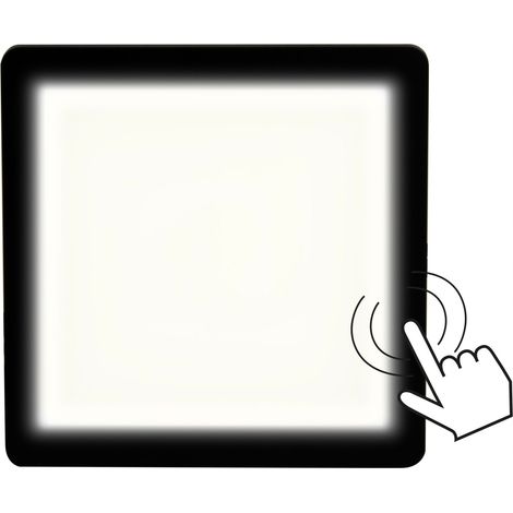 Lampada a LED per mobili, a sfioramento, nera, 3W, 6000K, 180 lm, 12V, SLL04 (1/5)