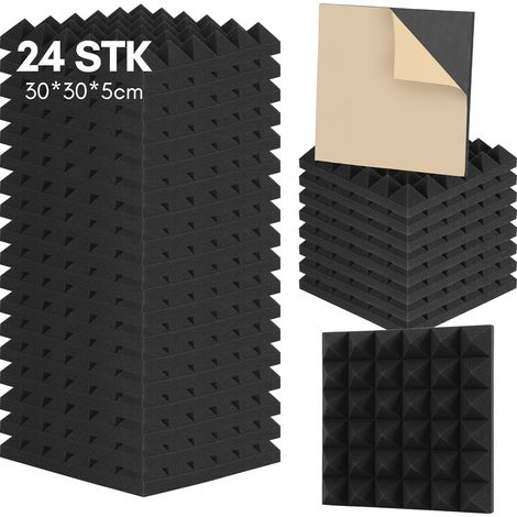 SWANEW Schiuma acustica assorbente per bass trap (Ø 30x30x5cm) (1/5)