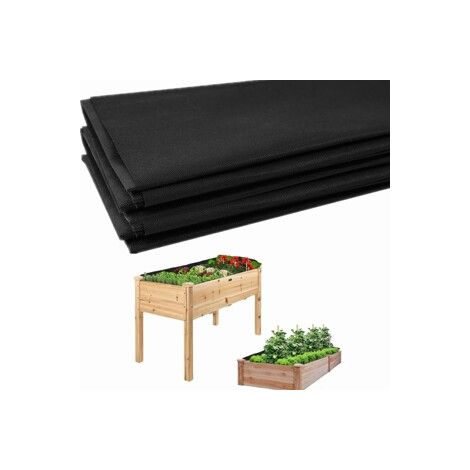 Tissu géotextile non tissé pour jardin – Protection des pots de fleurs – Maintien du sol et drainage – Dimensions 1,6 x 2,9 mètres-5 pièces (1/5)