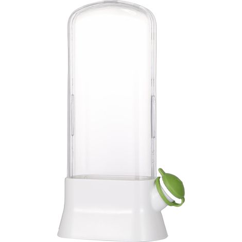 Koriander-Aufbewahrungsbehälter, Kühlschrank, platzsparend, transparent, Flaschenhalter, Grünzeug-Konservierer, Größe L, Weiß (1/5)
