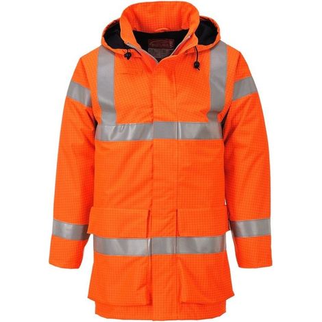 Veste De Pluie Hi-vis Multi Lite Bizflame Couleur : Orange Taille Xxl - Portwest (1/2)