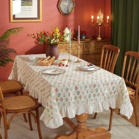 Tovaglie, tovagliette, copritavolo - Eleganti, antiscivolo, antimacchia, resistenti al calore, durevoli, rettangolari, facili da pulire, lavabili, stile scandinavo, multifunzionali, adatti per ristora (1/5)