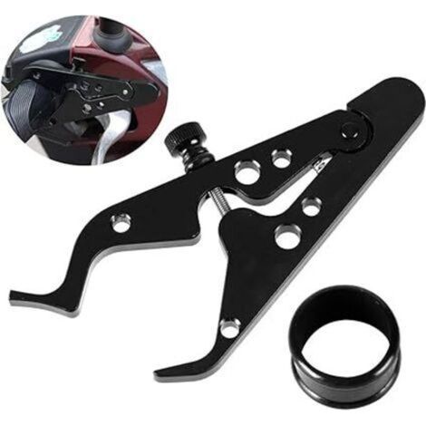 Empuñadura universal de asistencia al acelerador para motocicleta Ahlsen, empuñadura de sujeción con bloqueo para control de crucero con anillo de silicona (1/5)