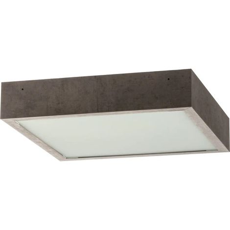 [GEBRAUCHT] B-Ware Argon Deckenleuchte Tromsö 40x40 cm Hängeleuchte Deckenlampe Lampe betongrau (1/2)