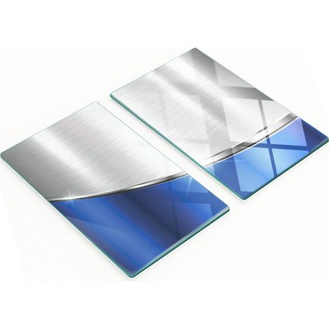 Tablas de vidrio decorativas multifuncionales para la cocina con textura, 2x30x52 cm.