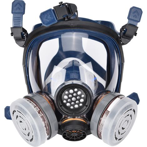 Ortviai Masque Respiratoire Intégral en Silicone ST-S100-3 Anti-brouillard & Étanche pour Peinture et Pulvérisation (1/3)