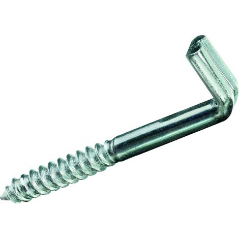 HSI Schlitzschraubhaken, Art.7 für 6mm Dübel, Eisen, verzinkt, 4,2x 40 mm, 4 STK (1/2)