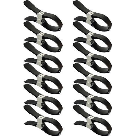 Pinces pour Bâche De Piscine 12 Pièces Fixations Anti Rayures en Acier Inoxydable - Clip Pare Vent - pour Jardin Plage Pelouse Terrasse Meubles Hiver (1/5)