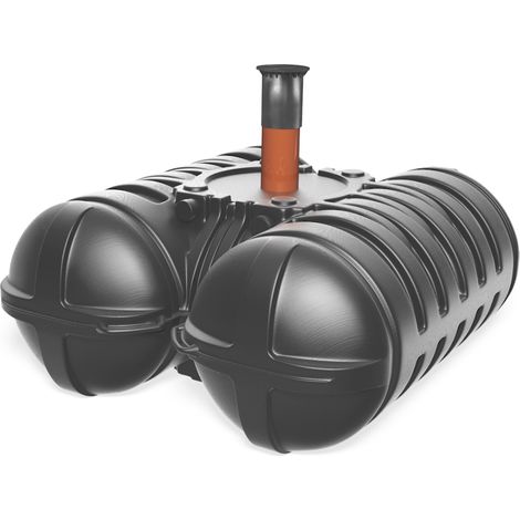 Roth Abwasser Sammelgrube Twinbloc 3500L inklusive Schacht DN200 und Deckel