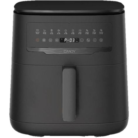 Candy CAF7 011 - Friggitrice ad aria 7 L potenza 1700 W programmi preimpostati display digitale tecnologia di cottura ad aria calda colore Nero
