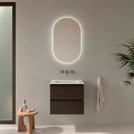 Salgar Badezimmermöbel MARA 600 2 Schubladen mit Soft-Close OZEANIEN-EUKALYPTUS 598 x 540 x 452 mm (1/2)