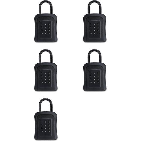 Coffre-fort intelligent Bluetooth 5X avec déverrouillage par application mobile et mot de passe, en alliage de zinc étanche, pour hébergement à domicile. (1/5)