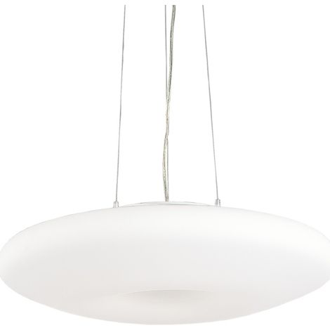 Sospensione Moderna Glory Vetro Bianco 5 Luci E27 D60 (1/3)