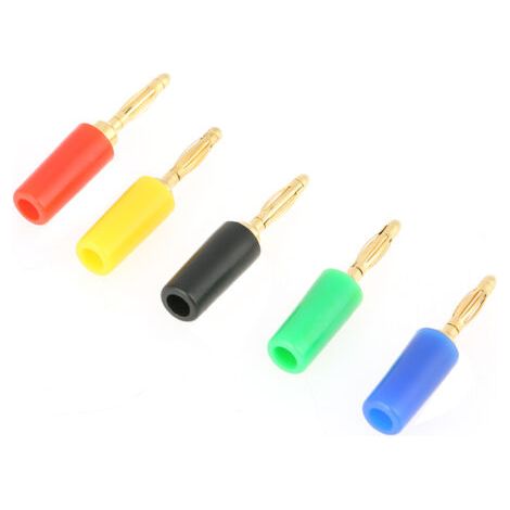 Connecteur de sondes de Test Jack pour amplificateur, couleurs mélangées, 20 pièces/ensemble 2mm (1/5)