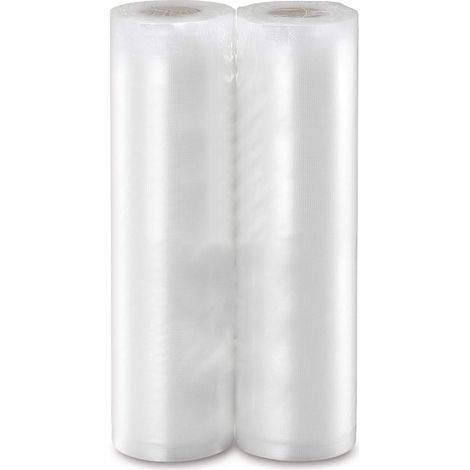 2 Rouleaux sacs sous vide, sans BPA, résistant 110°C, compatible machine 28cm, conservation aliments (1/5)