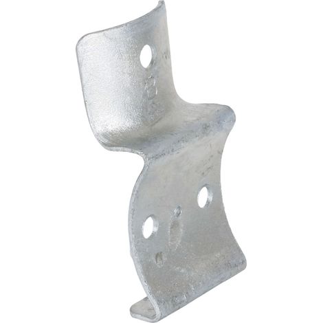 Winox – Connecteur pour poteau – Accessoire en acier galvanisé – Ø 8 à 12 cm – Fixation par 3 trous Ø 10 mm – Pour structures extérieures