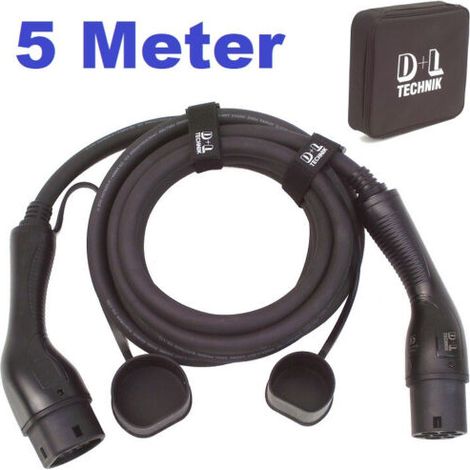 Ladekabel 22 kW 5m für Elektroauto Hybrid PKW, Typ2 3-phas. Wallbox Gerät 55863 (1/5)