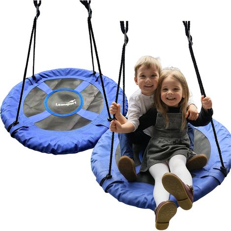 Storchennest-Gartenschaukel für Kinder, blau, 80 cm (1/4)