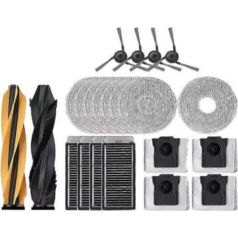 22-teiliges Set für Dreame X50 Ultra / X50 Master / X50 Ultra Complete Staubsauger: Hauptseitenbürste, Hauptseitenbürste, Reinigungsfilter und Staubbeutel