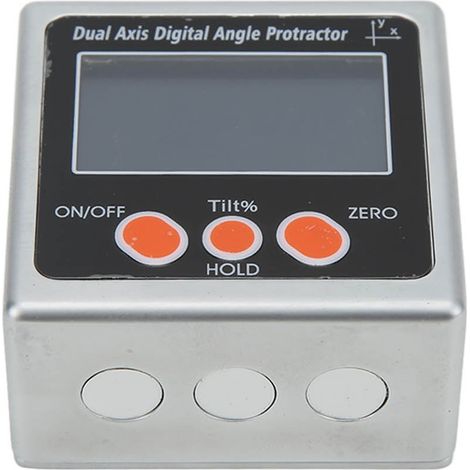 Präzise digitale LCD-Wasserwaage, intelligenter, tragbarer elektronischer Neigungsmesser mit genauer Steuerung, Winkelmessung mit einseitigem Magneten (1/5)