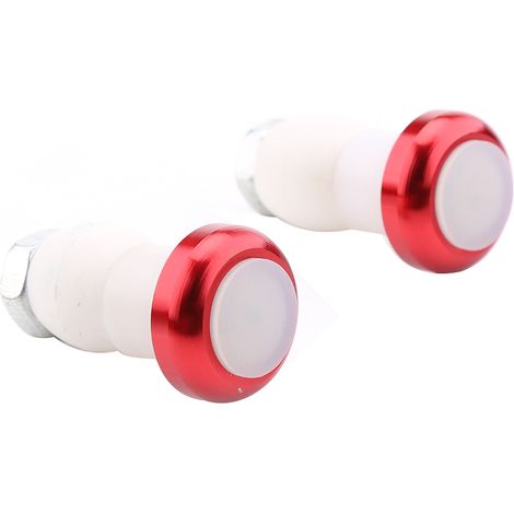 1 Paar rote LED-Fahrradlenker-Endstecker-Sicherheitswarnleuchten (rot). (1/5)