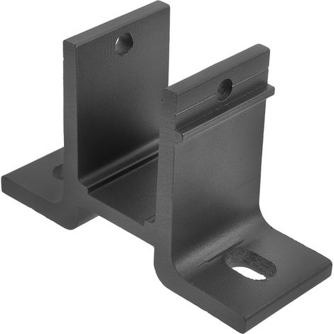 Markisenhalterung aus schwarzer Aluminiumlegierung – 1-teilig – Robuste Wandmontage – Einfache Installation für Außenmarkisen – Für private und gewerbliche Terrassen – Standardabmessungen (1/5)