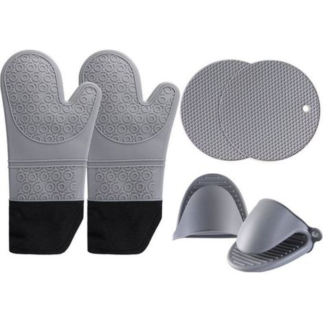1 Ensemble Tapis Isolant Silicone, Résistant 230°C, Structure Alvéolée, Pince Incluse, Cuisine (1/5)