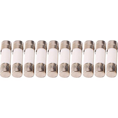Lot de 10 fusibles céramiques à action rapide 250 V 0,5 A 500 mA, tubes de 5 mm x 20 mm (1/5)