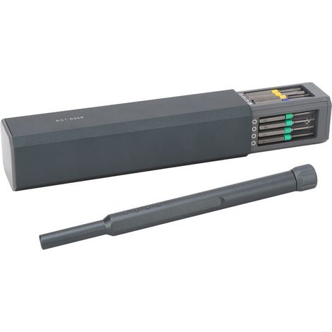 Jeffergarden Jeu de mini tournevis S2 en acier antidérapant, Kit de tournevis à prise facile avec embout magnétique pour ordinateurs portables et téléphones (1/4)