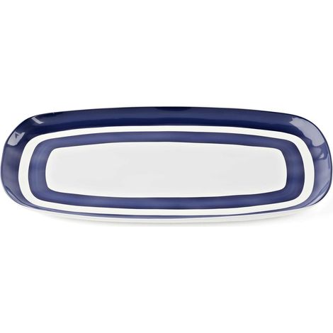 GUZZINI Vassoio L Riviera Melamina 43 x 23,5 Cm Bianco Blu (1/2)