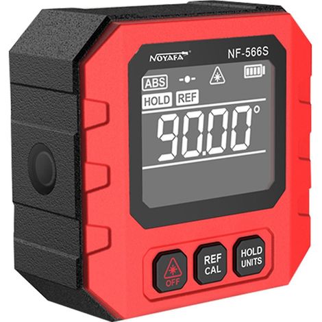 490° Tragbarer digitaler Neigungsmesser mit Hintergrundbeleuchtung, digitaler Winkelmesser, Neigungsmesser, digitaler Winkelmesser Fiv-NF-566S-Mehrfarbig