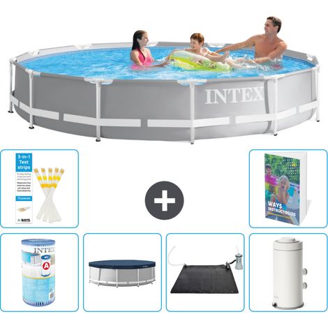 Prism Frame Pool Rund - 366x76 cm - 7-teilig S168