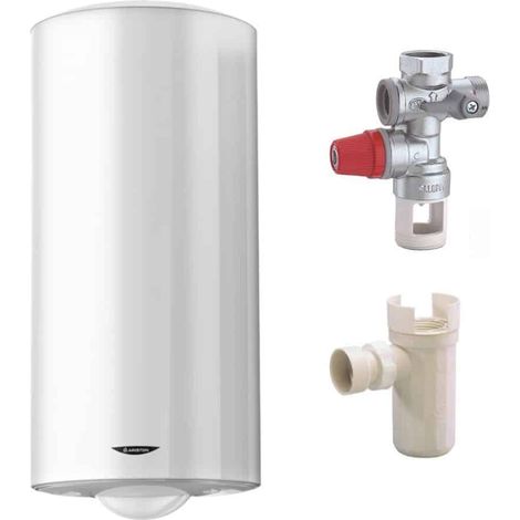 Ariston Group – Chauffe-eau électrique 150 L vertical blindé – Résistance blindée pour limiter l'entartrage – Cuve acier émaillé avec anode magnésium – Groupe de sécurité 3/4" (1/4)