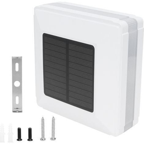 Poteau solaire imperméable à l'eau, éclairage d'extérieur à Induction, capuchon de clôture, décoration de jardin et de cour, blanc (1/5)