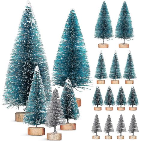 28 décorations de Noël givrées et enneigées pour sapin de Noël
