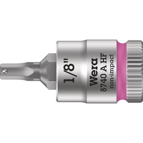 Vaso de punta Zyklop con función de retención 1/4 8740 A HF Hex-Plus 1/8 x 28 mm - Wera (1/5)