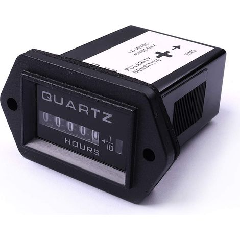 12v à 36v Camion Tracteur Diesel Moteur hors-bord Compteur horaire rectangulaire