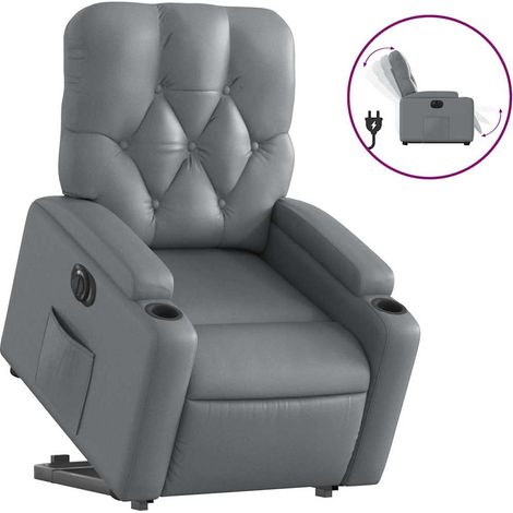 Maison Exclusive - Relaxsessel mit Aufstehhilfe Elektrisch Grau K