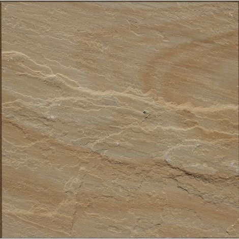Warm Buff Indian Sandstone Paving Slab 600mm x 600mm