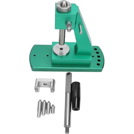 Machine à sertir les boîtiers de montres, outil de réparation, accessoire, corps de machine vert (1/5)
