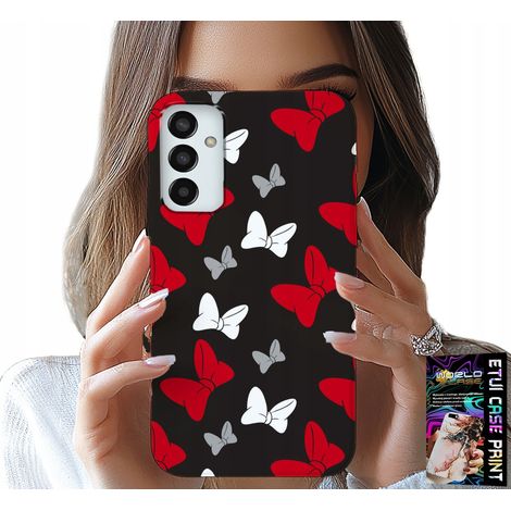 Custodia per Samsung Galaxy M23 - fiocchi rossi e bianchi, topo, motivi (1/5)