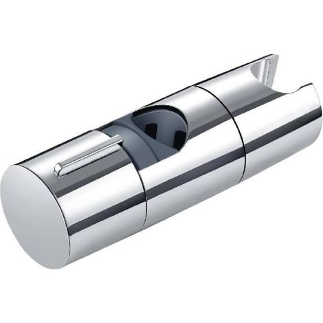 Verstellbare Duschkopfhalterung, 18–25 mm, universell, passend für Duschstangen, kein Bohren erforderlich, schwenkbar, geeignet für den Austausch im Badezimmer, silberfarben (1/4)