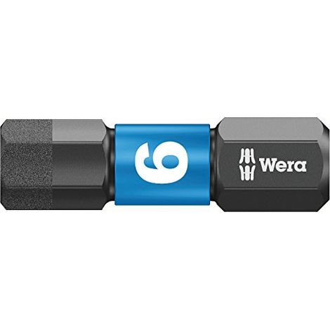 Inserto Esagonale 6 mm Wera 840/1 IMP DC Impaktor Bits SB SiS Acciaio per utensili legato, rivestimento di diamante D 6 (1/4)