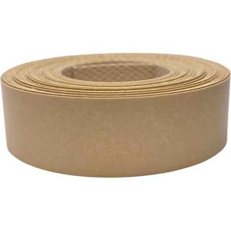 Bande de chant thermocollante 21mm x 5m épaisseur 0,50mm Mélaminé Facile à Appliquer Bricolage Étagère Meuble Panneau Bois Durable, Kraft (1/3)