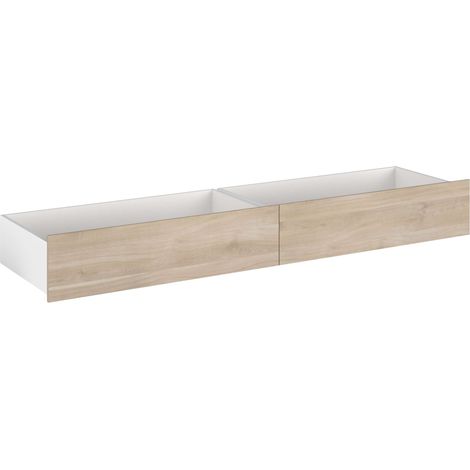 Cajones Inferiores para Cama Juvenil Style Color Roble Japonés 199x25x53 cm